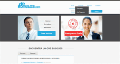 Desktop Screenshot of derotulos.com