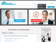Tablet Screenshot of derotulos.com
